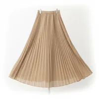 Falda midi plisada